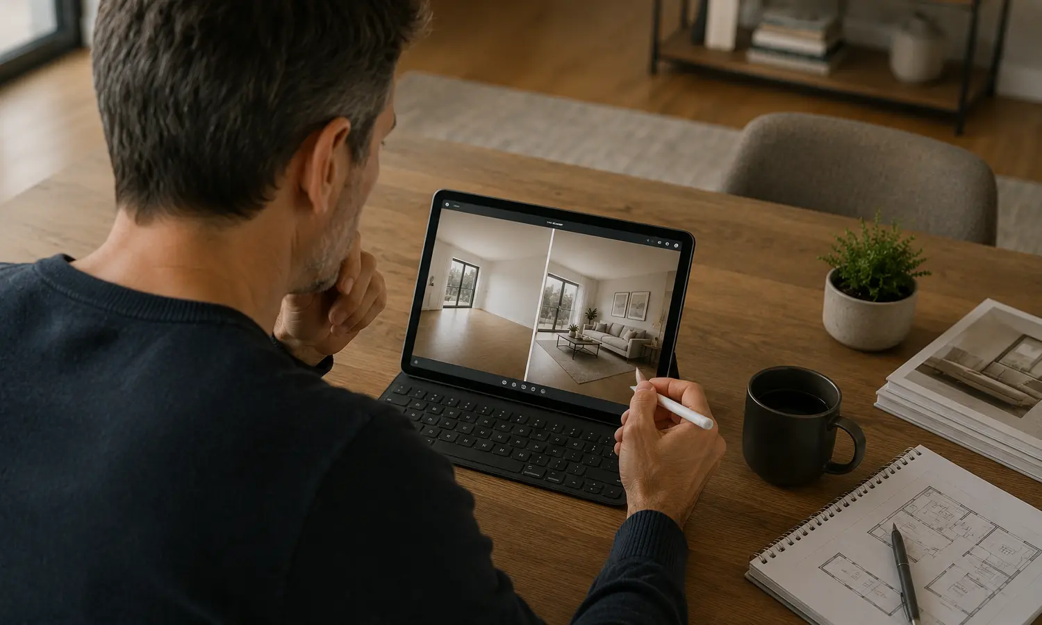 digital-home-staging schlüsselübergabe hauskauf